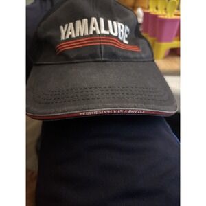 Genuine Yamaha Yamalube‎ Logo Hat Flex Fit Black Cap "Performance In A Bottle"